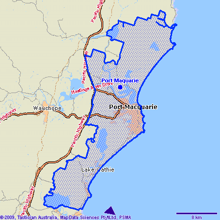 Port Macquarie Map